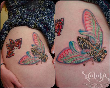 Tattoos - Art Nouveau Locust - 75875